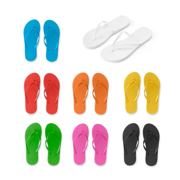MAUPITI S / M. Bequeme Flip-Flops mit PE-Sohle und PVC-Riemen