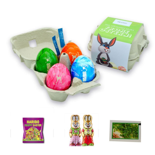 4er Karton Logo-Eier aus Bodenhaltung