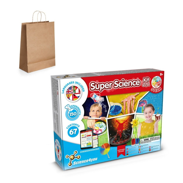 6 in 1 Super Science Kit III. Lernspiel lieferung inklusive einer kraftpapiertasche (115 g/m²)