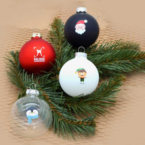 Weihnachtskugeln ohne Verpackung