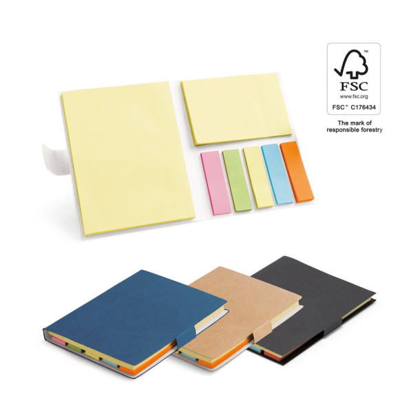 LEWIS. Haftnotizblock mit 7 farbigen Sätzen